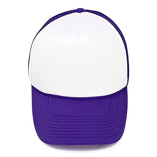 Image of MR.R Sublimation Blanks Polyester Mesh Cap Mesh Hat Two Tone Trucker Summer Mesh Cap with Adjustable Snapback,2pcs per Pack
