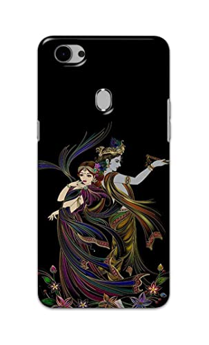 Image of Lord Radha and Krishna Hard Back Case Cover for Oppo F7 Back Cover -(J5) VNS2223