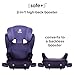 Diono Cambria 2XT XL, Dual Latch Connectors, 2-in-1 Belt Positioning Booster Seat, High-Back to Backless Booster with Space and Room to Grow, 8 Years 1 Booster Seat, Purple Wildberry
