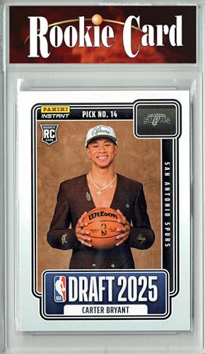 Certified Mint+ Carter Bryant 2025 Panini Instant #NBADN-14 Draft 2031 Rookie Card San Antonio Spurs