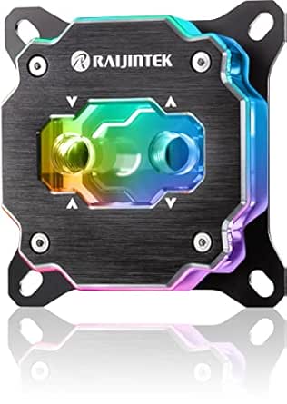 Amazon.co.jp: RAIJINTEK FORKIS PRO RBW, CPU Water Block with ARGB LED ...