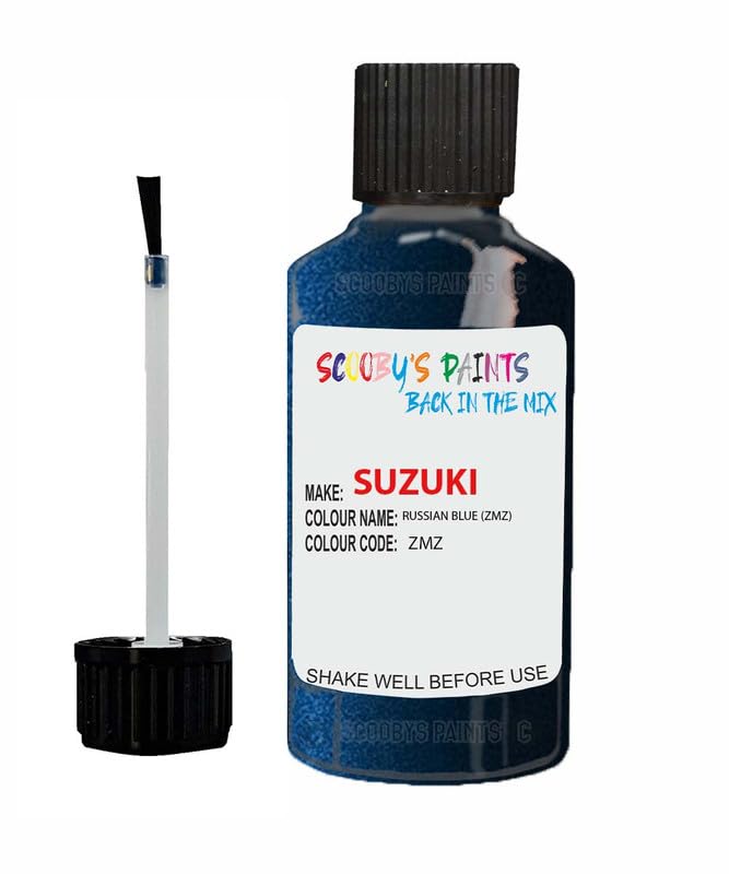 SCOOBYS PAINTS BACK IN THE MIXTouch Up Paint For Suzuki Russian Blue Zmz Metallic