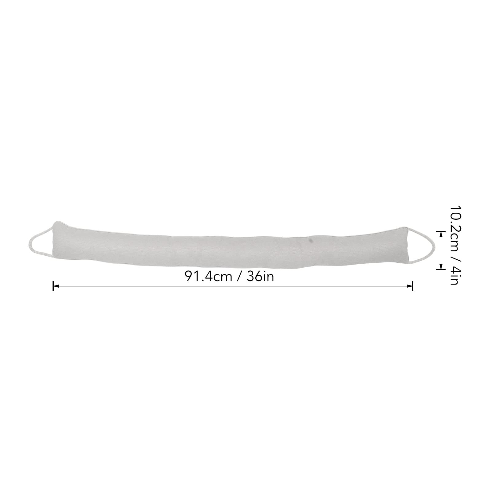 Fermaspifferi a forma di serpente per porta, Blocca spifferi sotto la porta, Tappo d'aria lavabile che blocca il rumore con anelli per appendere, per la protezione di tutte le (Beige)