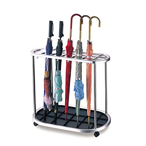 Porte-parapluie bac d'égouttage à roulettes pour maison et bureau