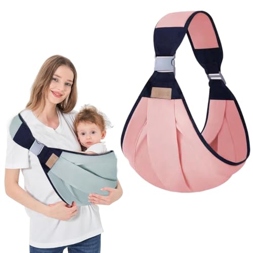 IKOPFLN Fascia per neonati traspirante, Fascia Porta Bebe, Fascia Neonato Multifunzionale On the Go,Newborn Porta...