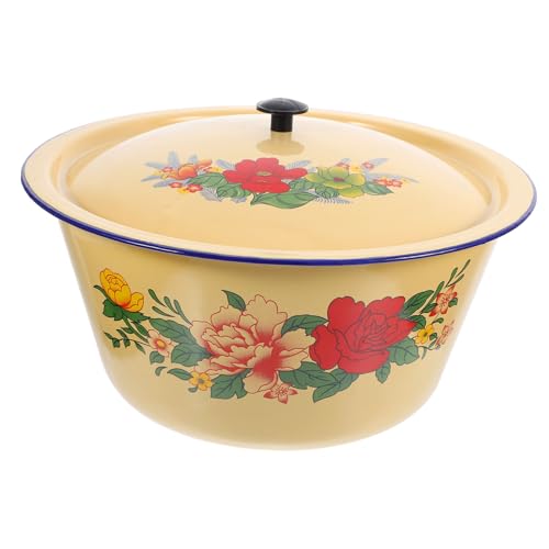 Marmite en émail polyvalente 28cm à grosse capacité de cuisson saine - 2