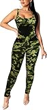Sumtory Yoga Jumpsuit Butt Lifting Bodysuit Workout One Piece Romper for Women Camo S, Camouflage#3