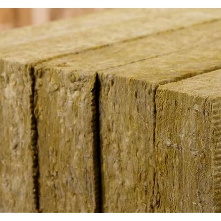 Rockwool, Roxul, Mineral Wool 8 lb Density Soundproofing Fire Resistant Insulation Batts, 3 Thick 2' x 4', (5-Pack)