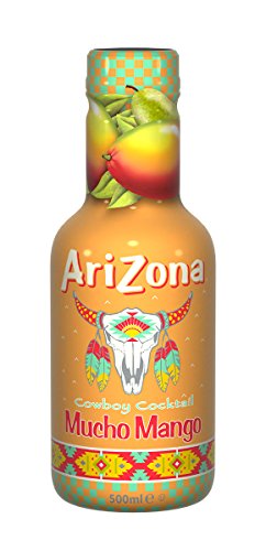 AriZona Thé vert Mangue - 500 ml, Lot de 6