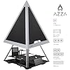 AZZA Pyramid Mesh PC Case - ATX Pyramid Enclosure with Mesh Panels & Anodized Aluminum Frame, E-ATX MB & 360mm Radiator Support, 120mm ARGB Apex Fan - PCI-e 4.0 x16 Riser Cable & GPU Holder