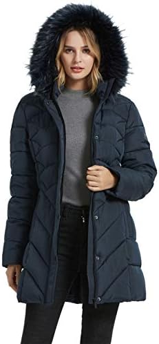 BINACL Women's Winter Warm Thicken Long Outwear Pockets Coat Parka Jacket XS-3XL