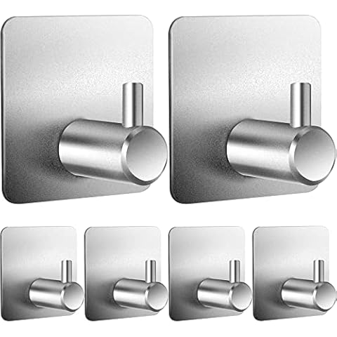 Ganchos autoadhesivos negros de acero inoxidable Cover