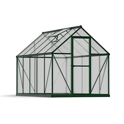 Palram Canopia Gewächshaus Mythos 6x10 Polycarbonat Kunststoff Aluminium 5,6 m² 185 x 306 x 208 cm
