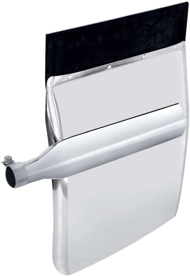 UNITED PACIFIC 10855 Truck Quarter Fender, 24" x 31", Stainless, Triangle Bracket