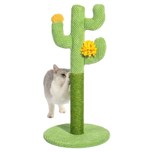 Scratch Tree pour les chats | Catte-kactus mignon mignon Green Cat, belle planche de grattage de chat stable pour les petits chats