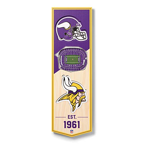 Image of YouTheFan NFL 3D Stadium Banner - 6x19