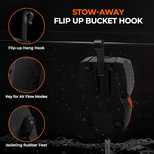 KastKing Li3 Pro Rechargeable Live Bait Aerator, Lithium-Ion Battery, LCD Runtime Display, 4 Continuous & 4 Pulse Modes, Large Aeration Stone, USB-C Fast Charge, Aerator for Fish and Bait Buckets by KastKing - Image 6