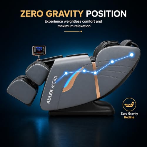 Image of Hercules MC45 Full Body Massage Chair with Body Scan, Waist Heating, Bluetooth Speaker, LCD Touchscreen & 8 Auto Programs | Premium Zero Gravity Recliner