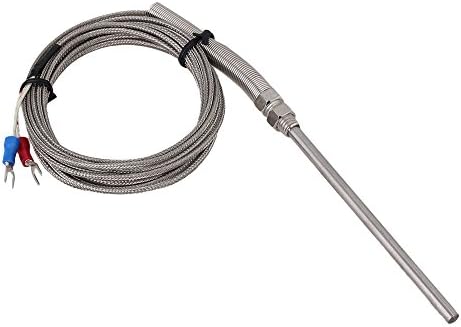 BQLZR 3 Meter High Temperature -100~700C Thermocouple K Type Head 100mm L Probe Sensor