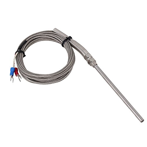 Bqlzr 3 Meter High Temperature -100~700C Thermocouple K Type Head 100Mm L Probe Sensor #TOP26
