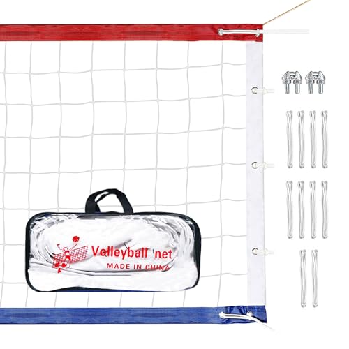 JXCTNNU Rete da Pallavolo 9,5x1 m (Bianco)