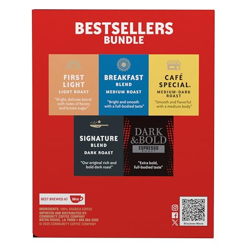 Image of Community Coffee Bestsellers Bundle Variety Pack, 40 ct K-Cup Pods (Pack of 1)