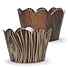 Wood-Grain Cupcake Wrappers - 36 | Wild One, Woodland Animal Baby Shower Decorations, Camp-Fire Party Supplies, Lumberjack Theme Birthday Decor, Rustic Woodsy Wedding, Forest Friend Creatures Liners
