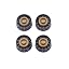 Black with Gold Circle
