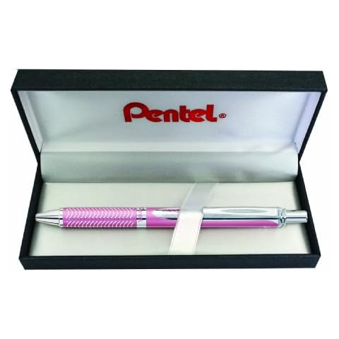 Bolígrafo de gel Pentel BL407P-BOX en rosa y negro Cover