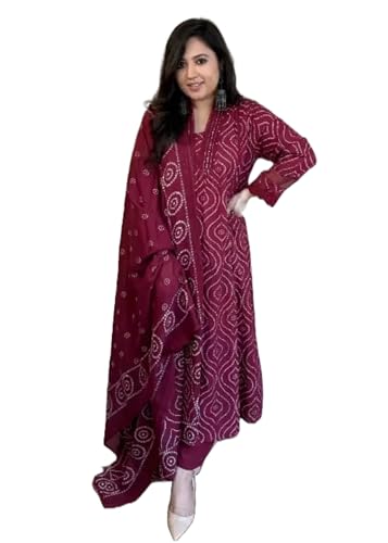 Kurti en coton contre la chaleur avec broderie lourde en dentelle