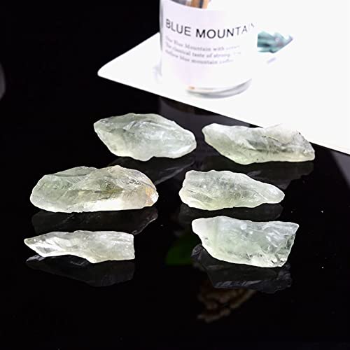 FFIME Specimen Healed 1PC Natural Green Backbone Crystal Reiki Specimen Raw Crystals Stone Points Stone Raw Crystals Home Decoration As a Gift (Color : Light Green, Size : 10-30 g)