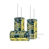 Cermant 20PCS 10V 470UF Capacitor 6x12mm(0.24x0.47in) High Frequency Aluminum Electrolytic Capacitors for TV, LCD Monitor, Game
