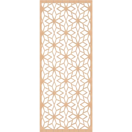 Image of Lake Decorative Pierced Fretwork Wood Wall Panels, 23 3 /8 inchW x 59 3 /8 inchH x 1 /4 inchT, Hickory