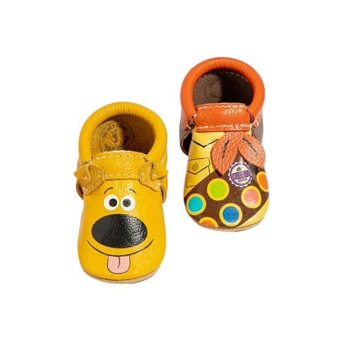 Freshly Picked Disney Russell & Dug City Mocc Infant Baby Crib Shoe - Soft Sole Size 1 Yellow