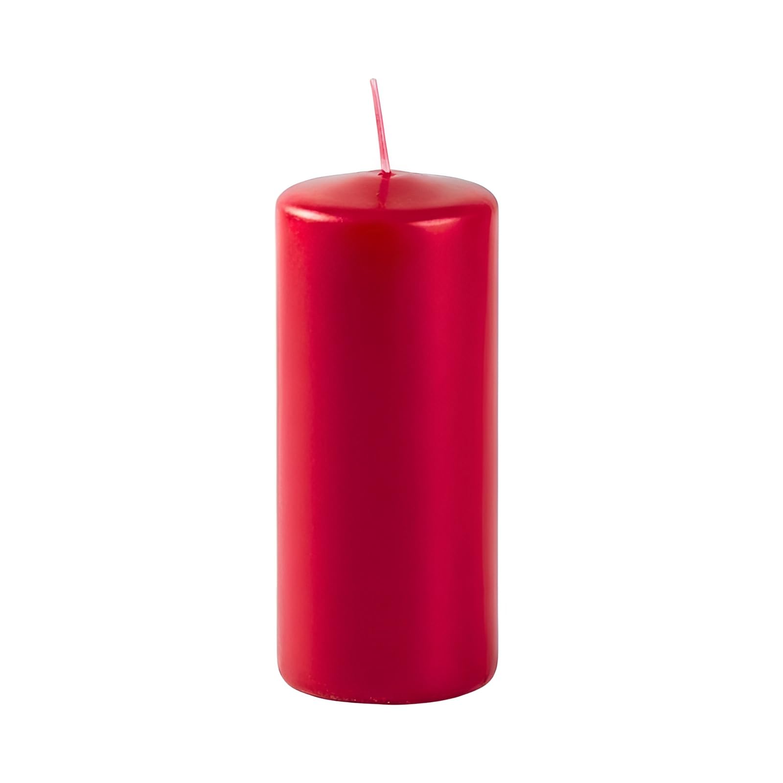 12 x Candle Candles Diameter 5 cm Height 15 cm – Indian Red – 48 Hours Burning Time – Unscented Cereria Di Giorgio