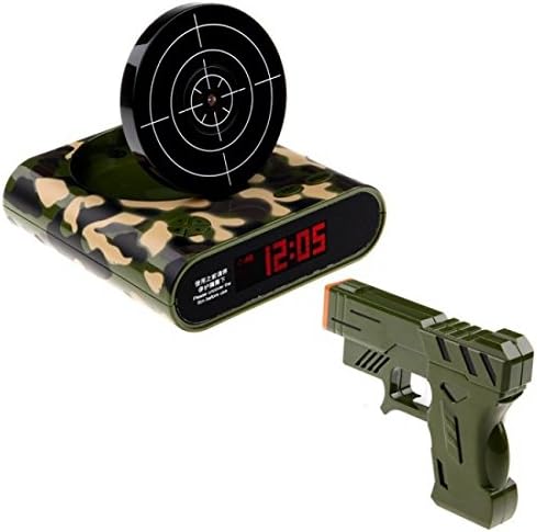 Sport Treavy® Lock N' Load Gun Alarm Clock/Target Alarm Clock/Creative Clock - Camouflage