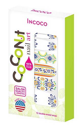 Incoco Coconut Nail Art Nail Polish Strips - Casa Verano - Pack of 1