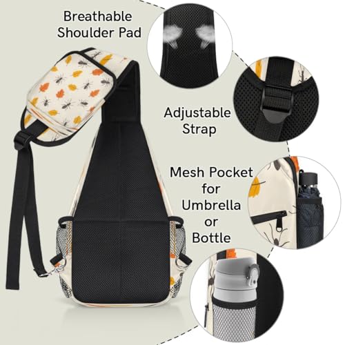 Bolso tipo bandolera unisex de poliéster para viaje y trekking miniatura 4