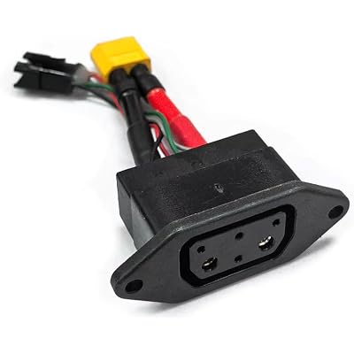 Lithium Ion Battery Plug Fits Elyx Smart Dazz Zebra Scooter E Moped Battery (Female-Round Pin)