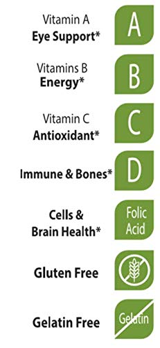 Greenfield Nutritions Halal Multivitamin For Adult Gummies With All Essential Gelatin Free Halal Vitamins, Minerals, Folic Acid, & Biotin, Gluten Free, Non-Gmo, & Vegetarian Formula, 90 Count #TOP3