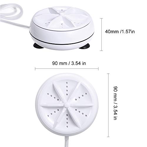 Festnight 3in1 Mini Máquina de Lavar Roupa Portátil Rotativo Ultrasonic Turbina Arruela Ajustável co