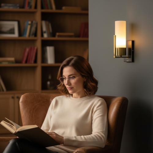 Image of Avior Wall Light for Living Room, Modern Wall Lamps for Bedroom, Home Decorative Light, Offices, Gallery (Frosted Glass)