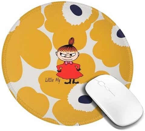 ムーミン リトルミイ 花柄 マウスパッド 円型 ラバー 仕事/自宅用 滑り止めゴム底 耐久性 オフィス ゲーム 多機能 アニメ キャラクター 小型 便利 おしゃれ 可愛い かわいい (6) 丸形かわいい マウスパッド ゲーミングマウスパッド 防水 滑り止め 耐久性 おしゃれ マウス用パッド ズ オフィス/自宅兼用 1 PCS