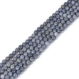 Natural Blue Sponge Coral 4mm Round Healing Crystal Loose Beads 16 Inch for Jewelry Making Beads