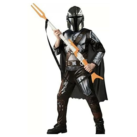 Rubies Mandalorian Star Wars Disfraz para niños y jóvenes, tallas para cosplay de Halloween (clásico mandalorian, pequeño)