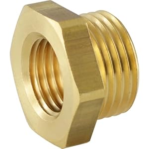 Fittingteile Messing Reduziernippel M18x1,5-M14x1,5