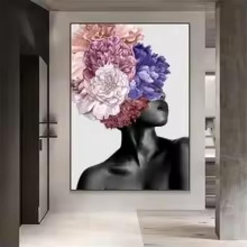 Poster femme aquarelle sans cadre pour habiller un grand mur vide 80x120cm