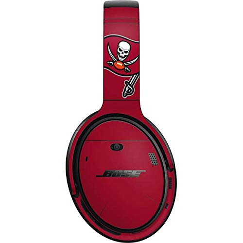 Skinit Decal Audio Skin Compatible with Bose QuietComfort 35 II Headphones - Officially Licensed NFL Tampa Bay Buccaneers Large Logo Design