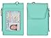 Beurlike Leather 2-Sided ID Badge Holder Wallet with 1 ID Window, 3 Card Slots with Cover, 1 Side Zipper Coin Pocket, 1 piece 18.1