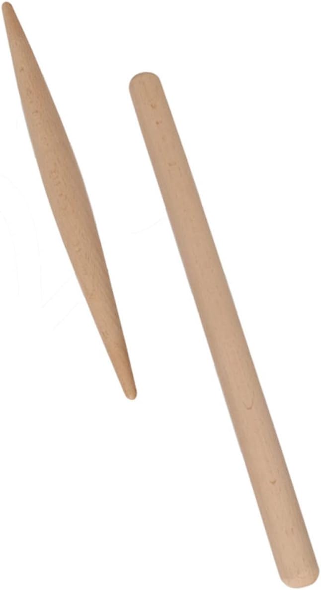 Bakery Equipment,Rolling Pin, Baking Rolling Pin Set of 2 Wooden Dough Rollers for Evenly Pasta Cookies Pastry Fondant Dumpling Wrappers